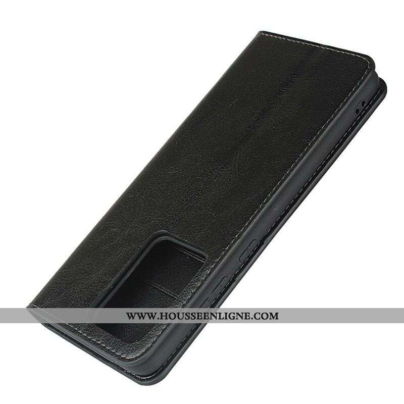 Flip Cover Samsung Galaxy S20 Ultra Cuir Véritable