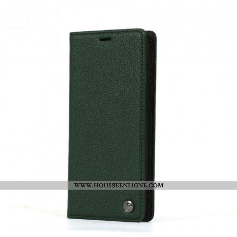 Flip Cover Samsung Galaxy S21 5G Effet Cuir HANMAN