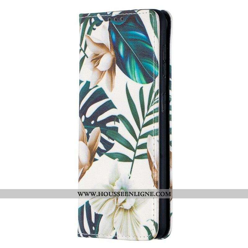 Flip Cover Samsung Galaxy S21 5G Feuilles