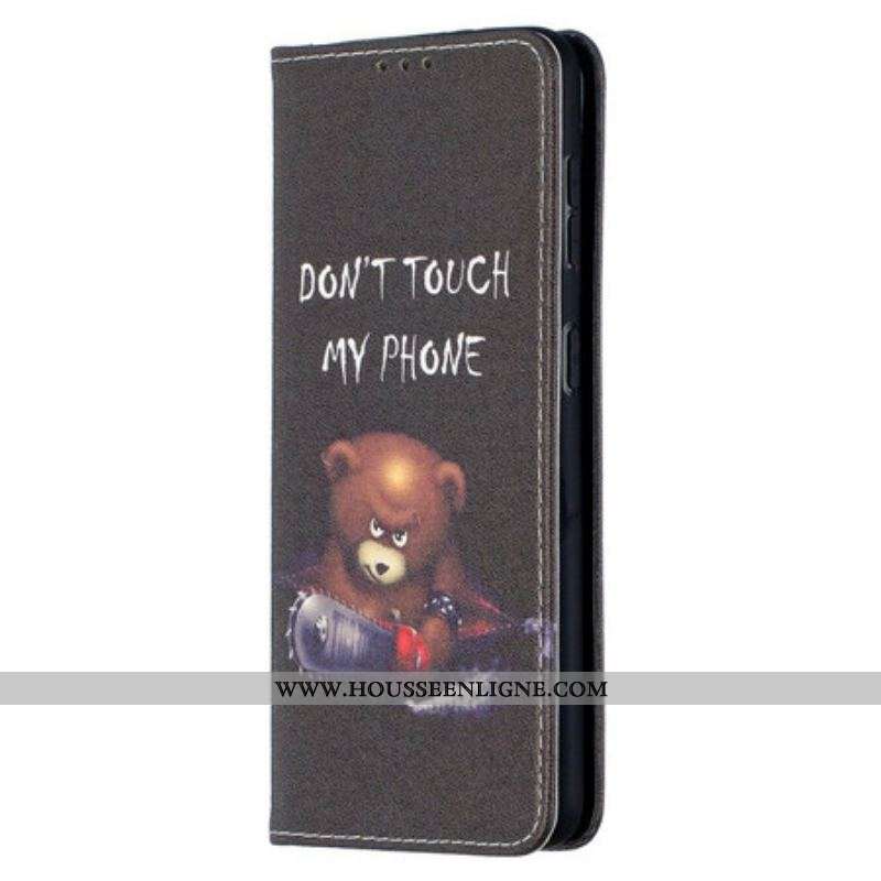 Flip Cover Samsung Galaxy S21 5G Ours Dangereux