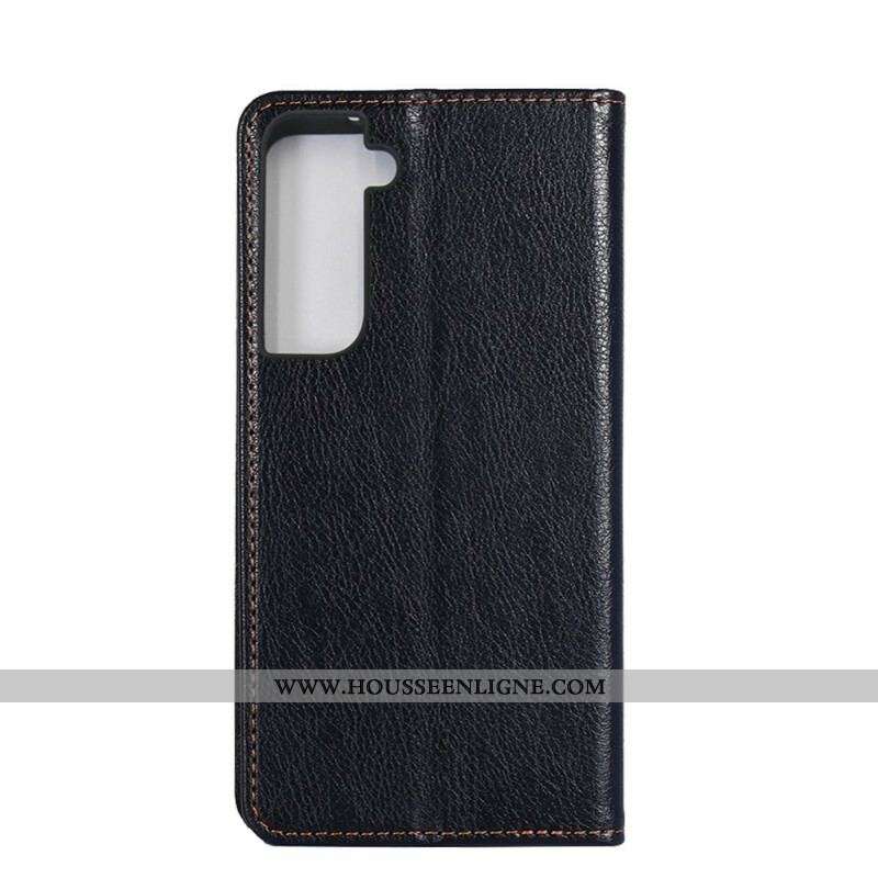 Flip Cover Samsung Galaxy S21 5G Style Cuir Classique