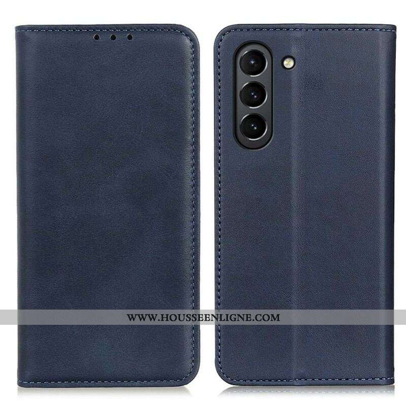 Flip Cover Samsung Galaxy S21 FE Cuir Fendu