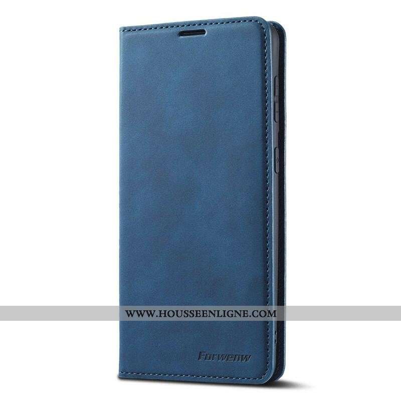 Flip Cover Samsung Galaxy S21 FE Effet Cuir FORWENW