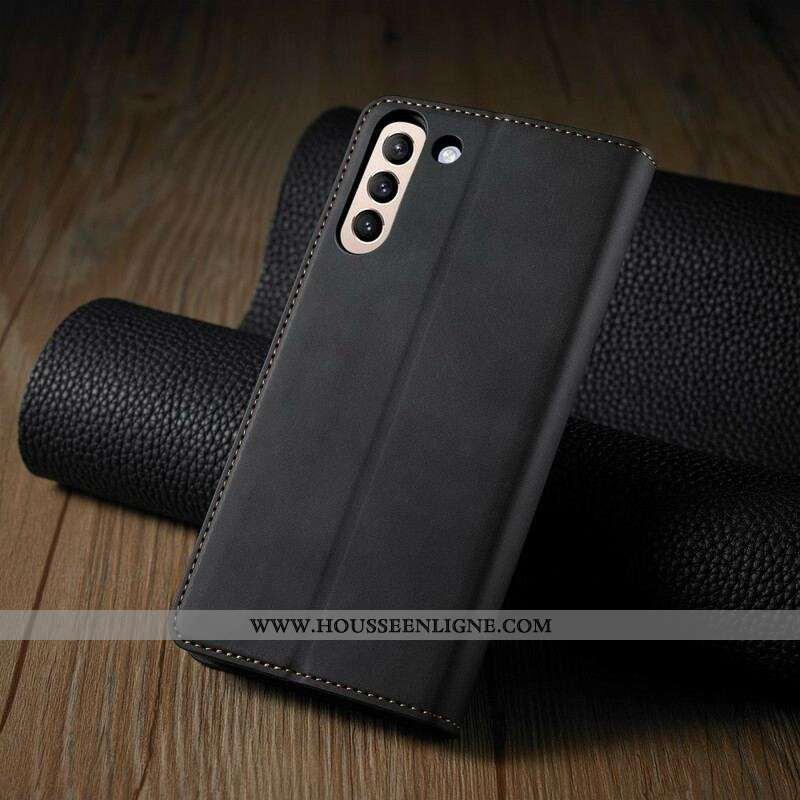 Flip Cover Samsung Galaxy S21 FE Effet Cuir FORWENW