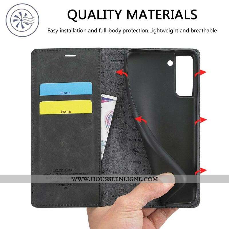 Flip Cover Samsung Galaxy S21 FE LC.IMEEKE Futur