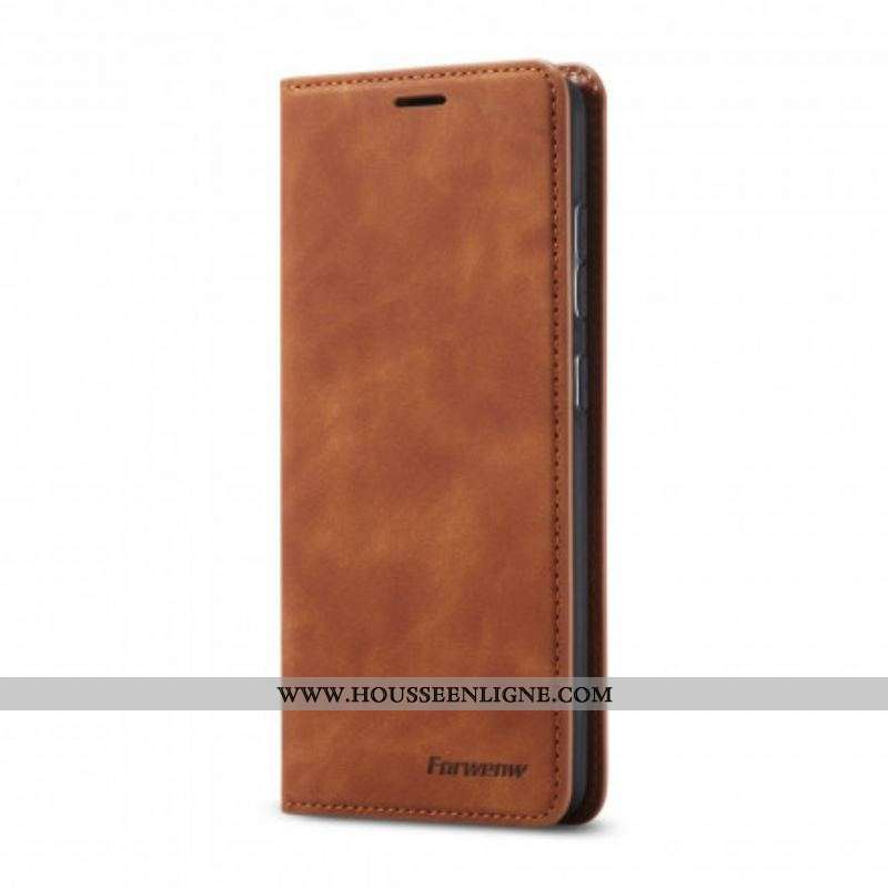 Flip Cover Samsung Galaxy S21 Plus 5G Effet Cuir FORWENW
