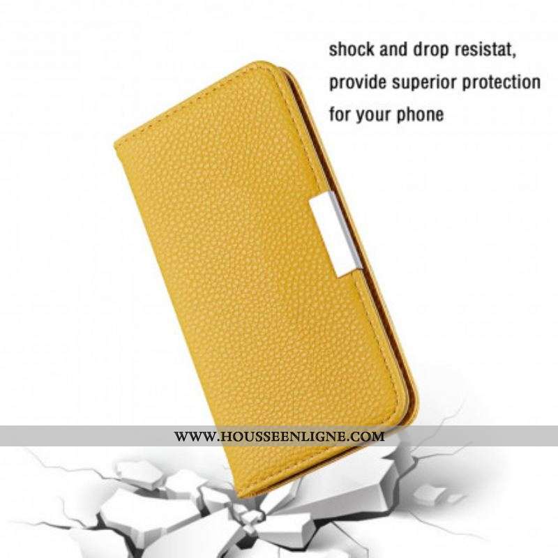Flip Cover Samsung Galaxy S21 Plus 5G Simili Cuir Litchi Ultra Chic