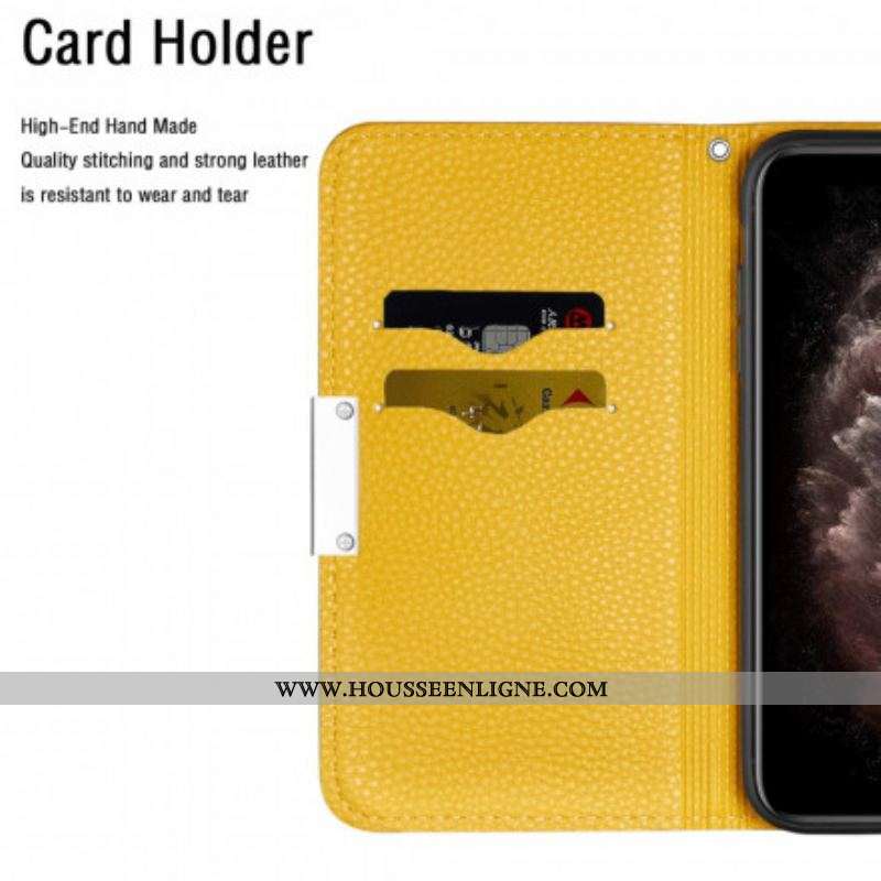 Flip Cover Samsung Galaxy S21 Plus 5G Simili Cuir Litchi Ultra Chic