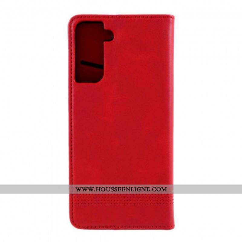 Flip Cover Samsung Galaxy S21 Plus 5G Style Cuir AZNS