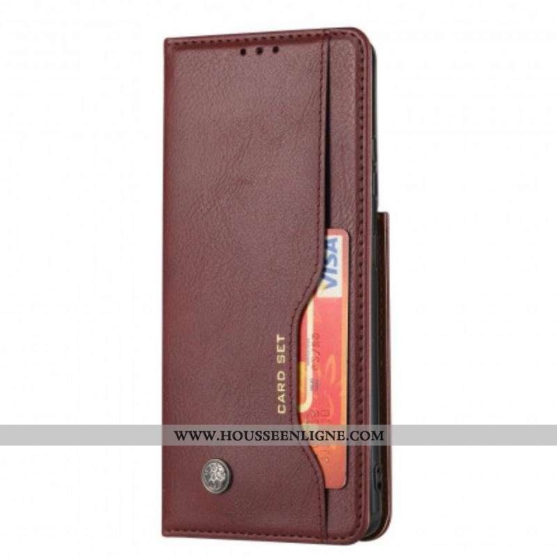 Flip Cover Samsung Galaxy S21 Ultra 5G Simili Cuir Porte-Cartes