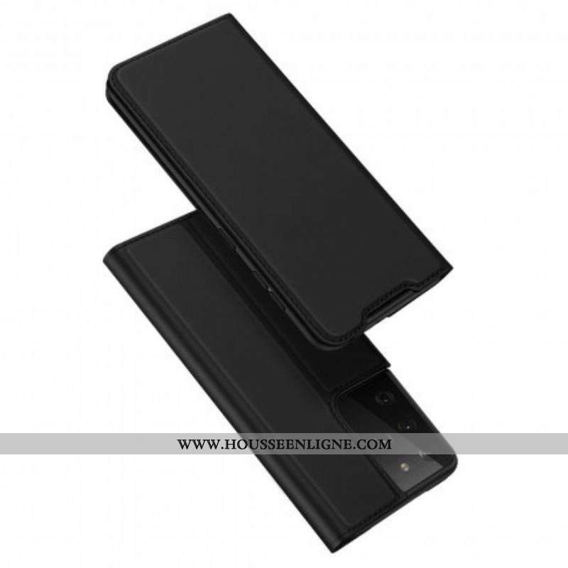 Flip Cover Samsung Galaxy S21 Ultra 5G Skin Pro DUX DUCIS