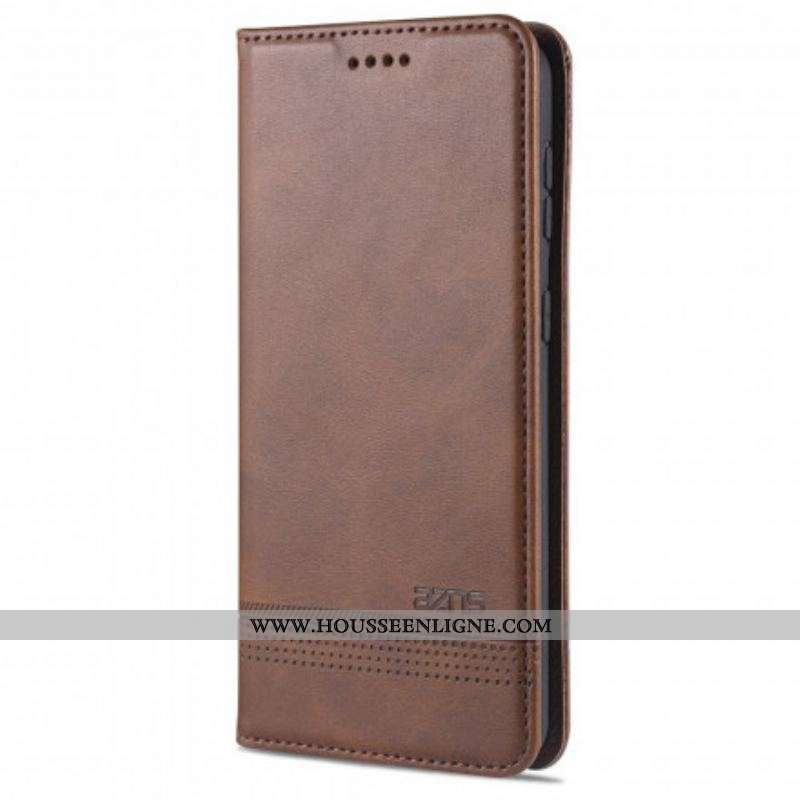 Flip Cover Samsung Galaxy S21 Ultra 5G Style Cuir AZNS