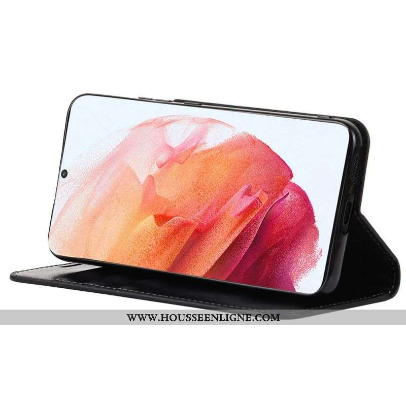 Flip Cover Samsung Galaxy S22 5G Cuir Véritable