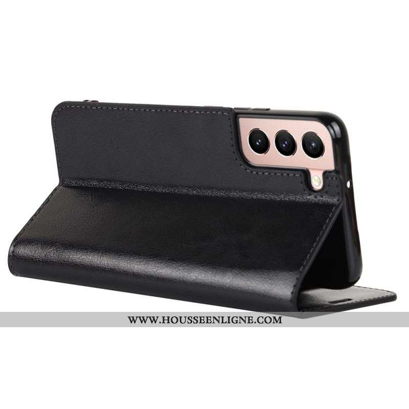 Flip Cover Samsung Galaxy S22 5G Cuir Véritable