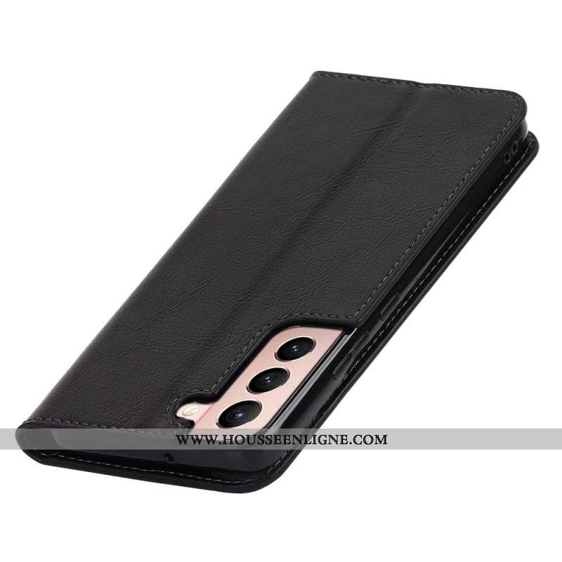 Flip Cover Samsung Galaxy S22 5G Cuir Véritable