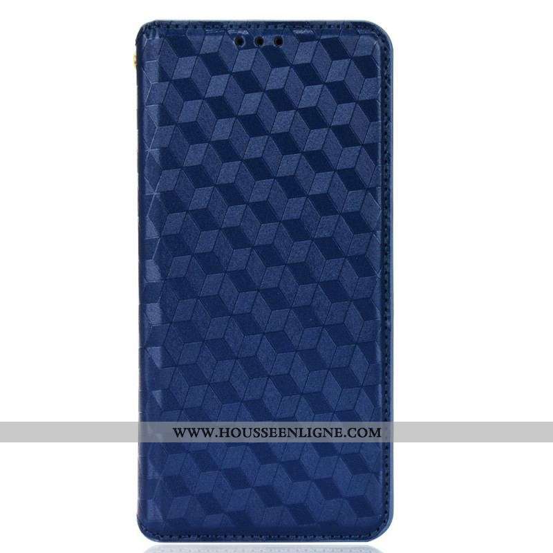 Flip Cover Samsung Galaxy S22 5G Effet Cuir Diamant