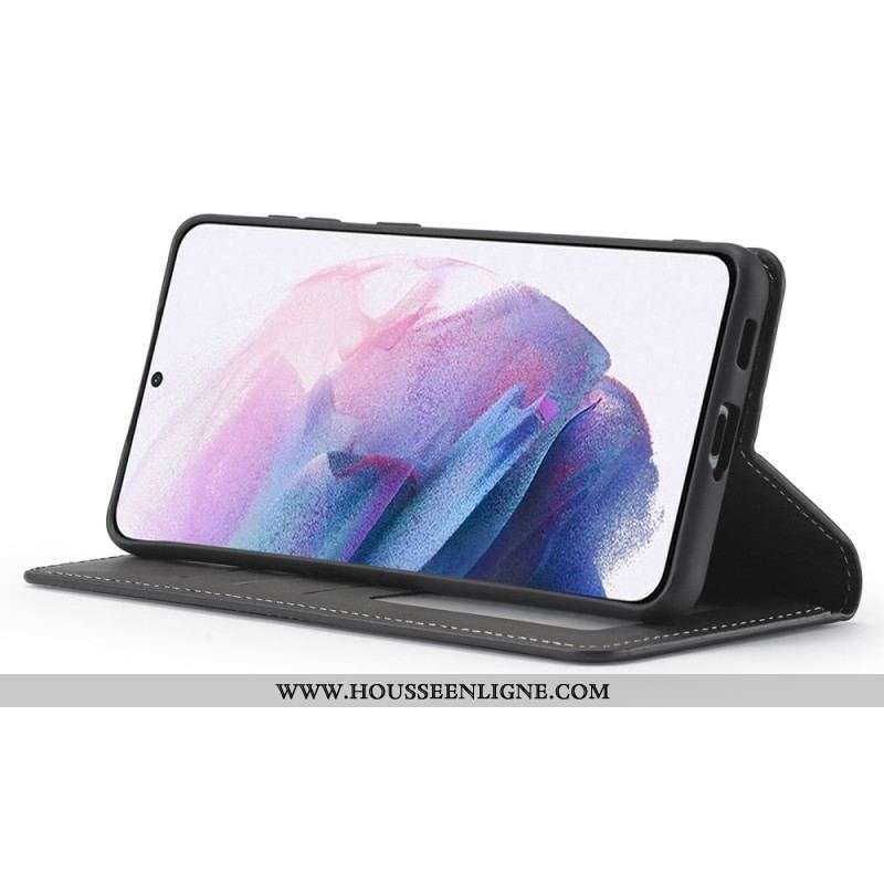 Flip Cover Samsung Galaxy S22 5G Effet Cuir FORWENW