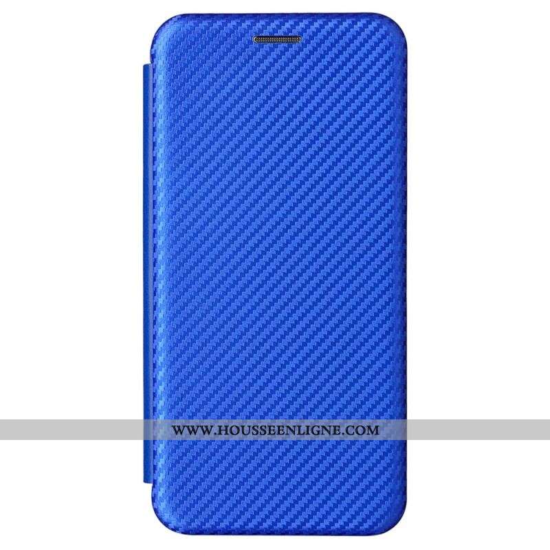 Flip Cover Samsung Galaxy S22 5G Fibre Carbone