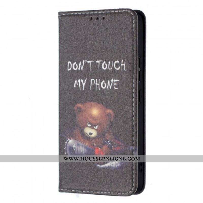 Flip Cover Samsung Galaxy S22 5G Ours Dangereux