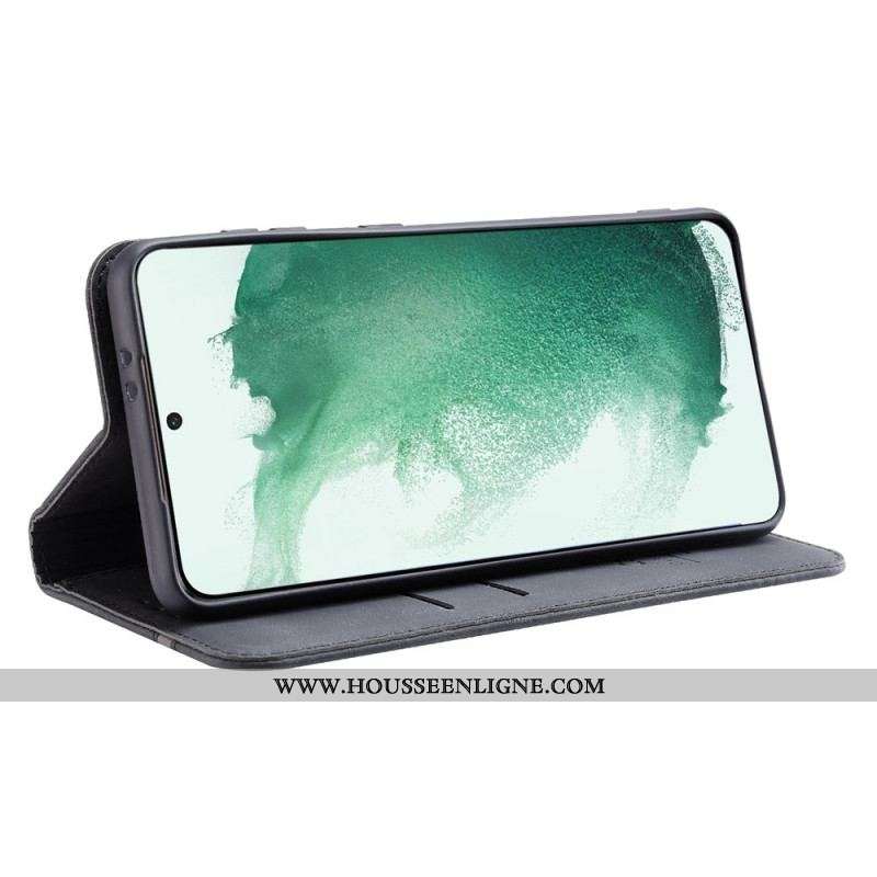 Flip Cover Samsung Galaxy S22 5G Simili Cuir CASEDANCE