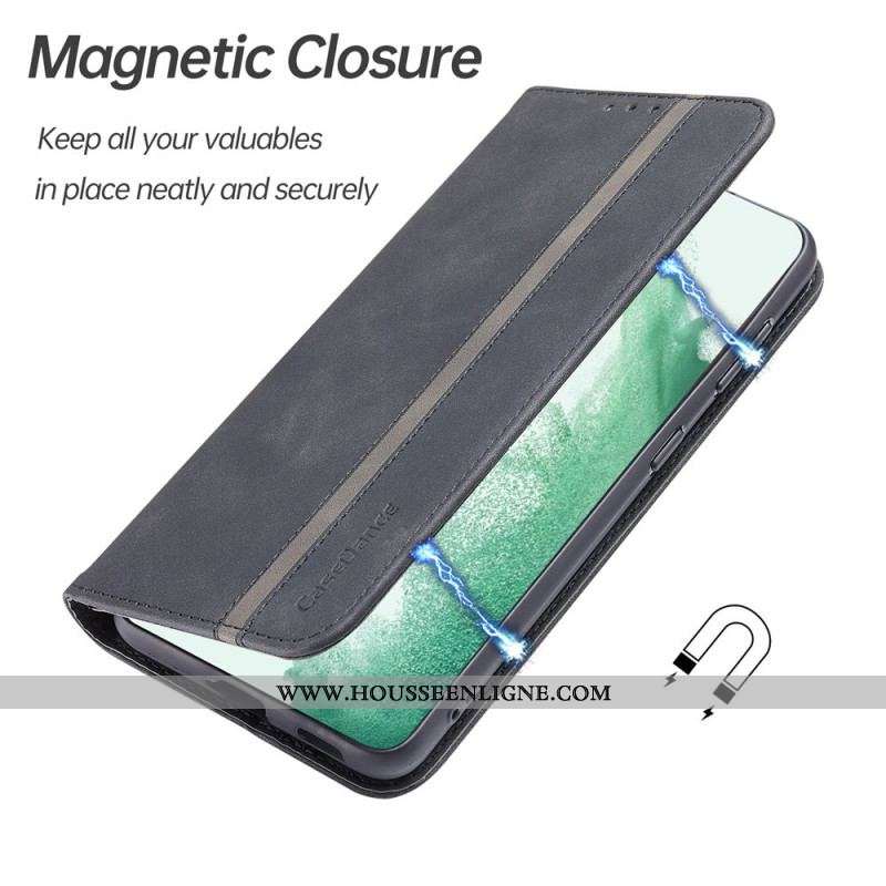 Flip Cover Samsung Galaxy S22 5G Simili Cuir CASEDANCE