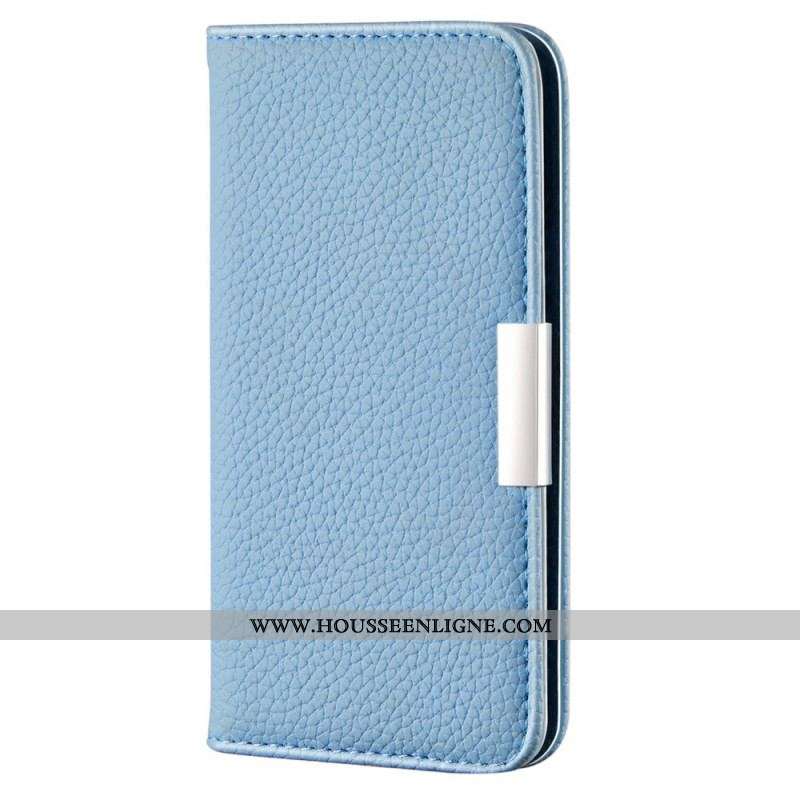 Flip Cover Samsung Galaxy S22 5G Simili Cuir Litchi Ultra Chic