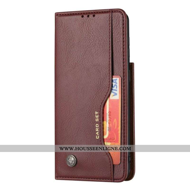 Flip Cover Samsung Galaxy S22 5G Simili Cuir Porte-Cartes