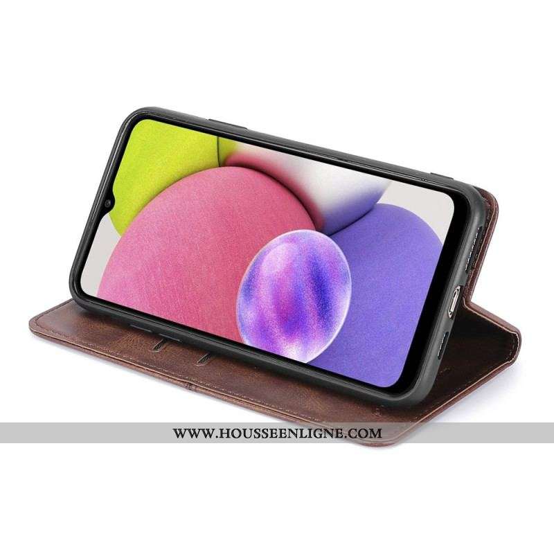 Flip Cover Samsung Galaxy S22 5G Style Cuir Couture