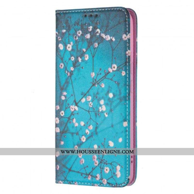 Flip Cover Samsung Galaxy S22 Plus 5G Branches Fleuries