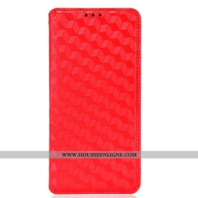 Flip Cover Samsung Galaxy S22 Plus 5G Effet Cuir Diamant
