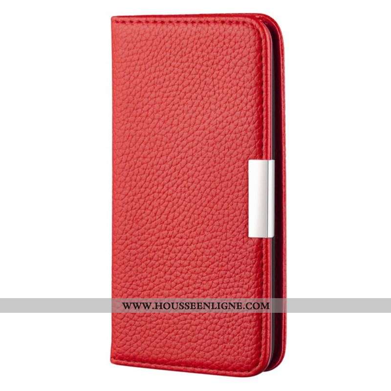 Flip Cover Samsung Galaxy S22 Plus 5G Simili Cuir Litchi Ultra Chic