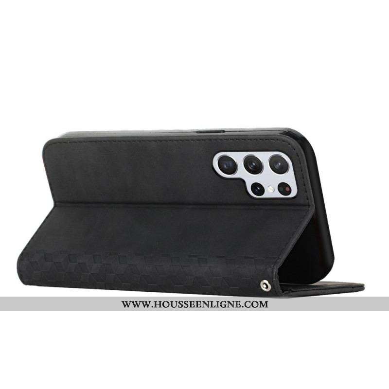 Flip Cover Samsung Galaxy S22 Ultra 5G Effet Cuir Géo