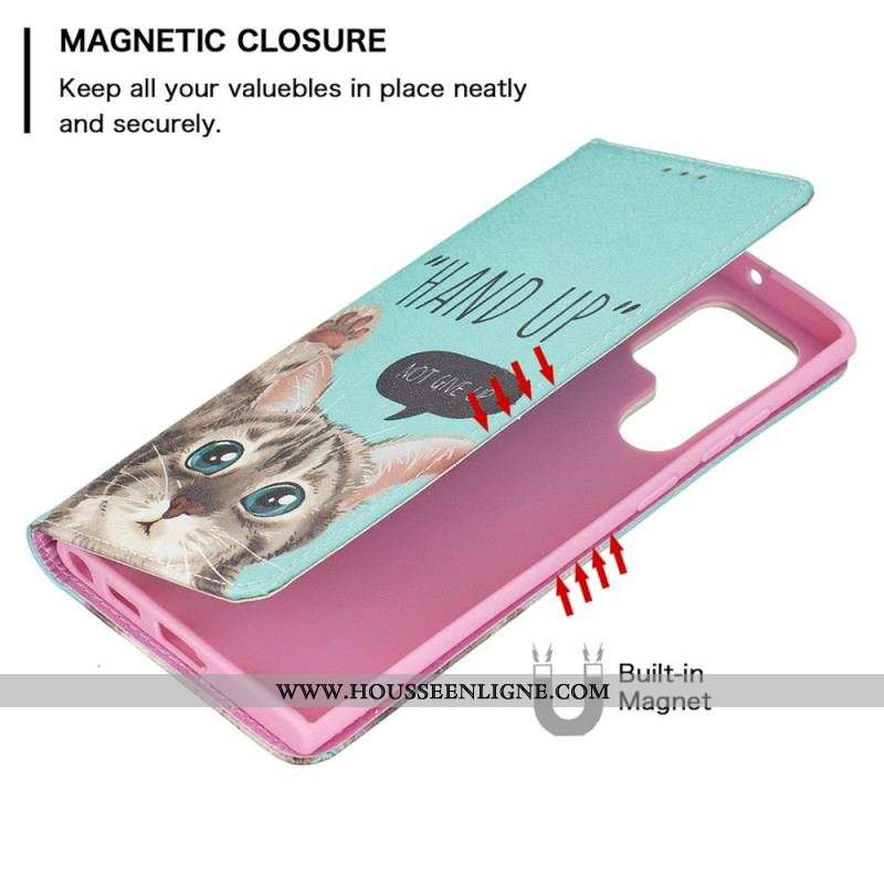 Flip Cover Samsung Galaxy S22 Ultra 5G Hand Up