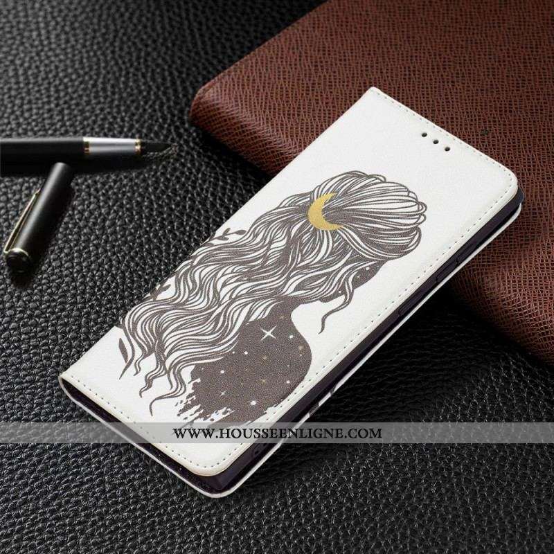 Flip Cover Samsung Galaxy S22 Ultra 5G Jolie Chevelure