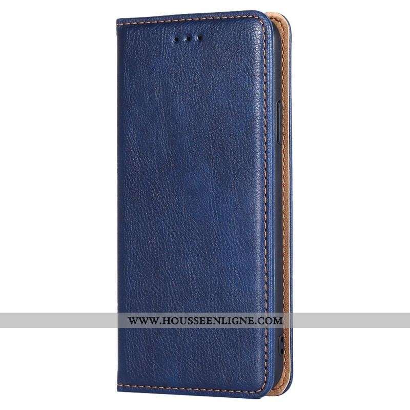 Flip Cover Samsung Galaxy S22 Ultra 5G Simili Cuir Coutures
