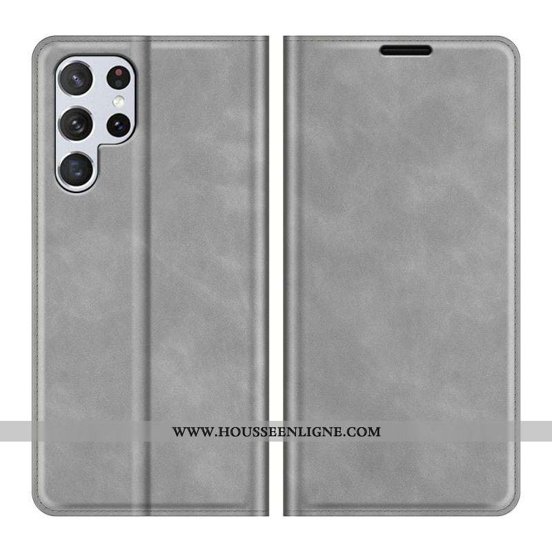 Flip Cover Samsung Galaxy S22 Ultra 5G Style Cuir Design