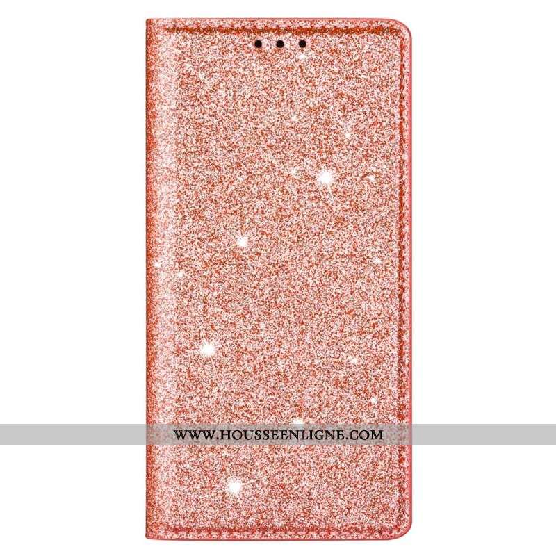 Flip Cover Samsung Galaxy S22 Ultra 5G Style Paillettes