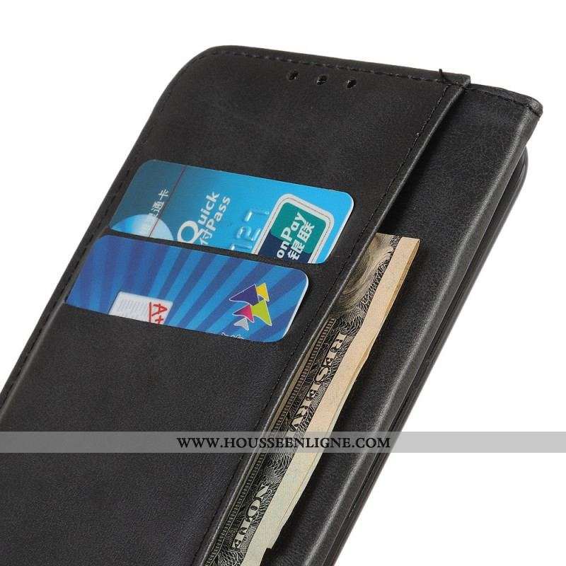 Flip Cover Samsung Galaxy S23 Plus 5G Cuir Fendu