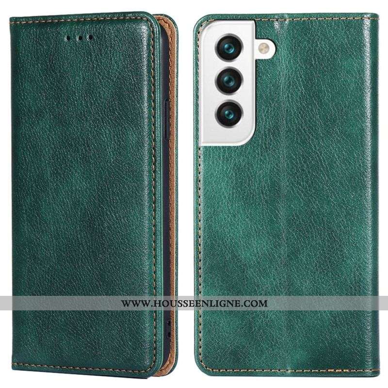 Flip Cover Samsung Galaxy S23 Plus 5G Simili Cuir Coutures