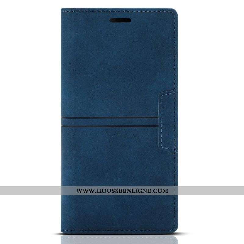 Flip Cover Samsung Galaxy S23 Plus 5G Style Cuir Couture Fermoir Magnétique