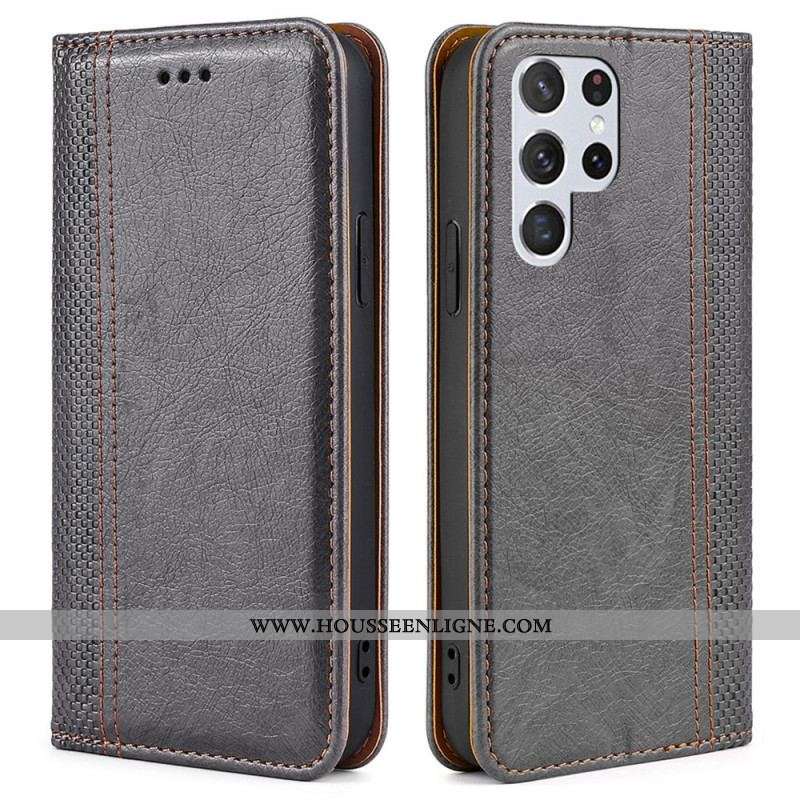 Flip Cover Samsung Galaxy S23 Ultra 5G Style Vintage