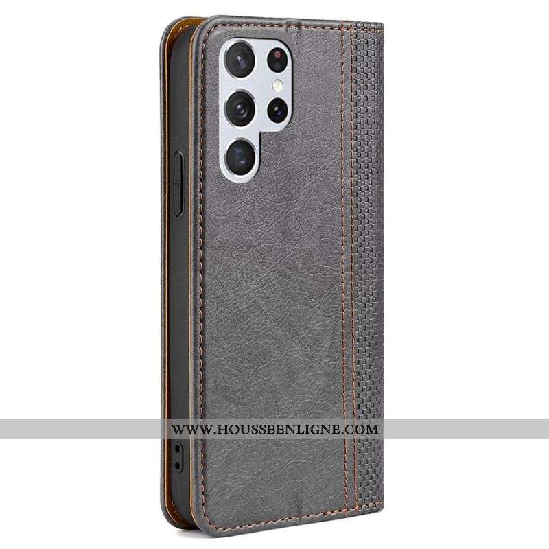 Flip Cover Samsung Galaxy S23 Ultra 5G Style Vintage