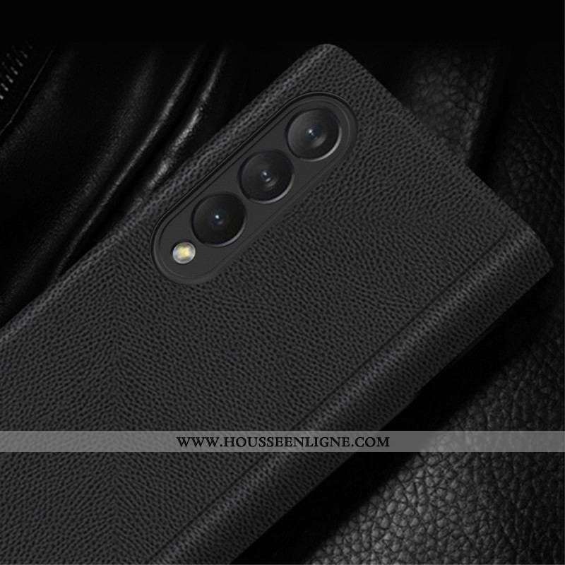 Flip Cover Samsung Galaxy Z Fold 3 5G Simili Cuir Porte-Stylet