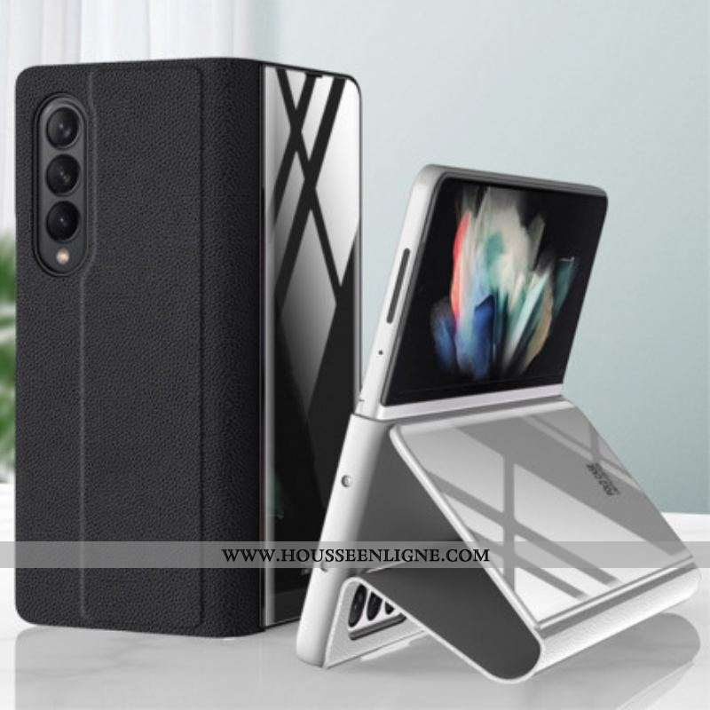 Flip Cover Samsung Galaxy Z Fold 3 5G Verre Trempé Carbone GKK