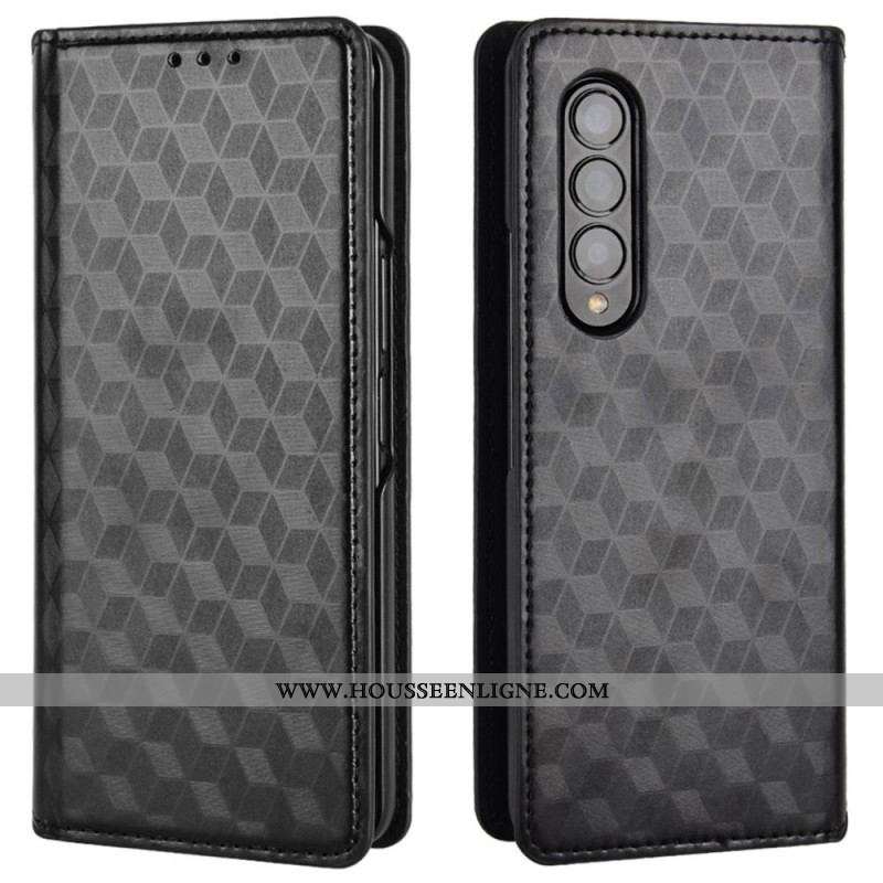Flip Cover Samsung Galaxy Z Fold 4 Cube 3D