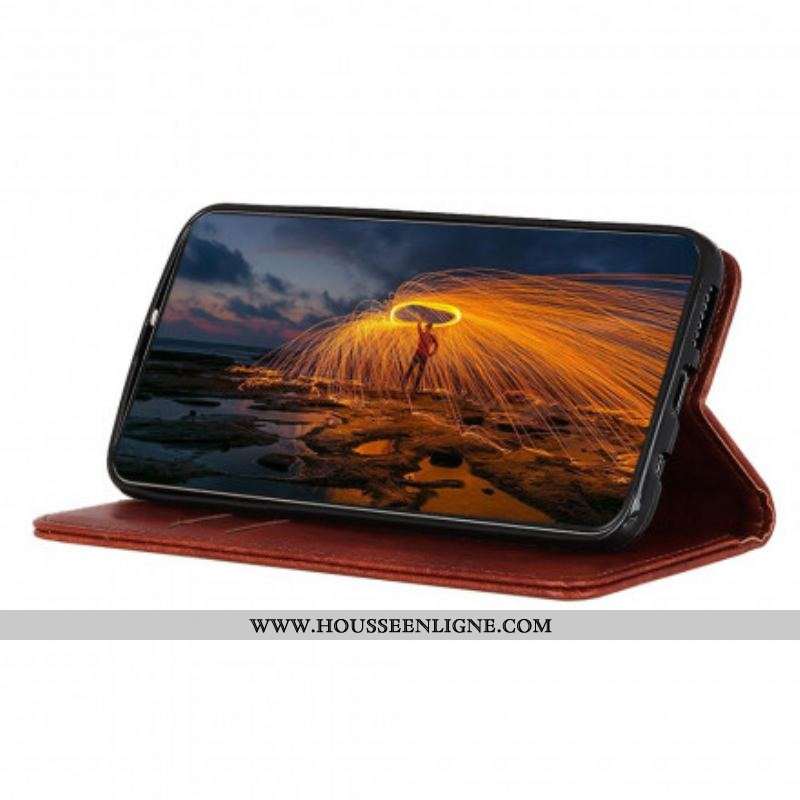 Flip Cover Sony Xperia 1 III Cuir Fendu Texturé