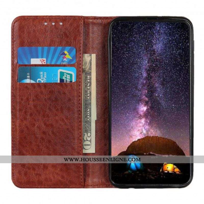 Flip Cover Sony Xperia 1 III Cuir Fendu Texturé