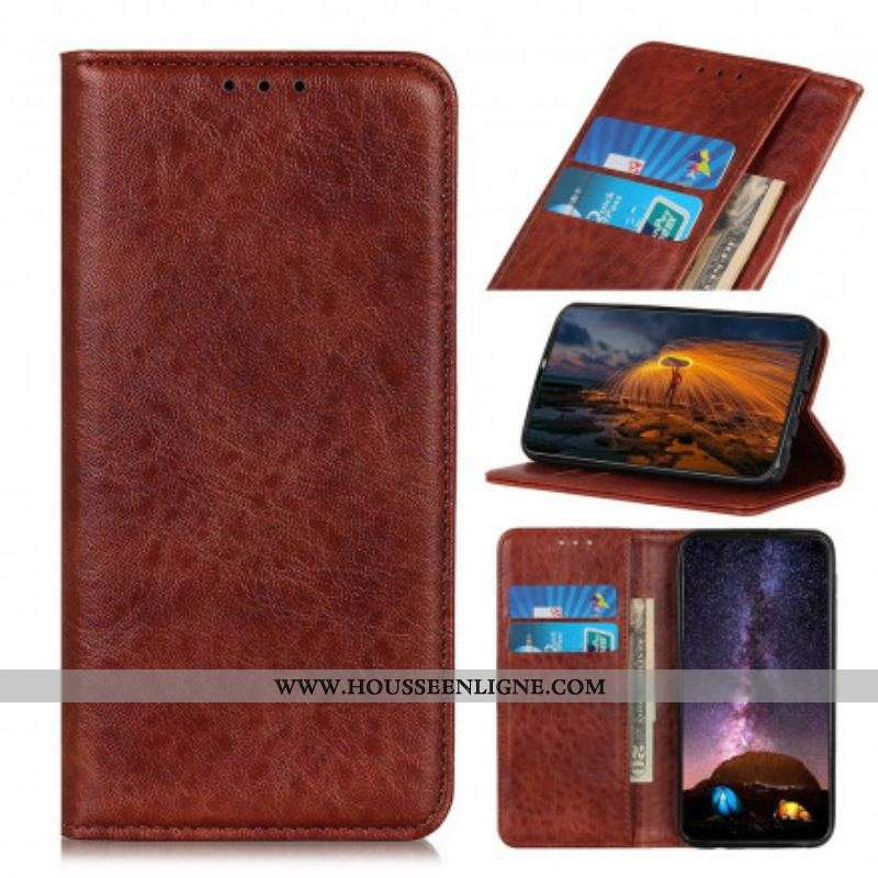 Flip Cover Sony Xperia 1 III Cuir Fendu Texturé