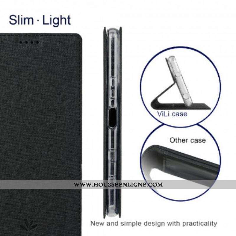 Flip Cover Sony Xperia 1 III Texturée VILI DMX