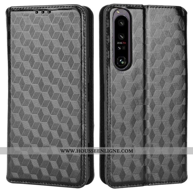 Flip Cover Sony Xperia 1 IV Cubes 3D
